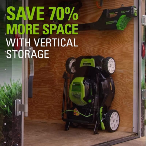Greenworks 80V 21" Brushless Cordless Push Lawn Mower,2.0 Ah Batteries and Charger Included [75+ Compatible Tools]