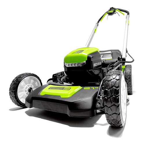 Greenworks 80V 21" Brushless Cordless Self-Propelled Lawn Mower, 4.0Ah Battery and Charger Included [75+ Compatible Tools]