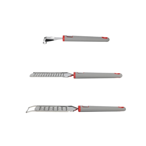 Sakuchi - 5 Piece Stainless Steel Kitchen Utensil Set, Gray