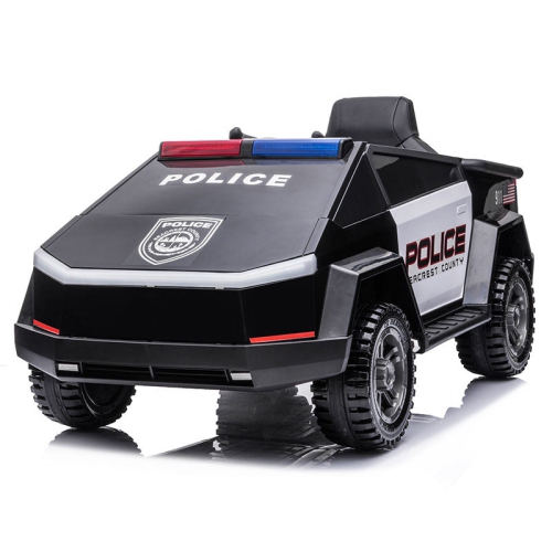 KINGTOYS  2024 12V Future Police Truck Kids Ride On 1 Seater Suv Cars Rc