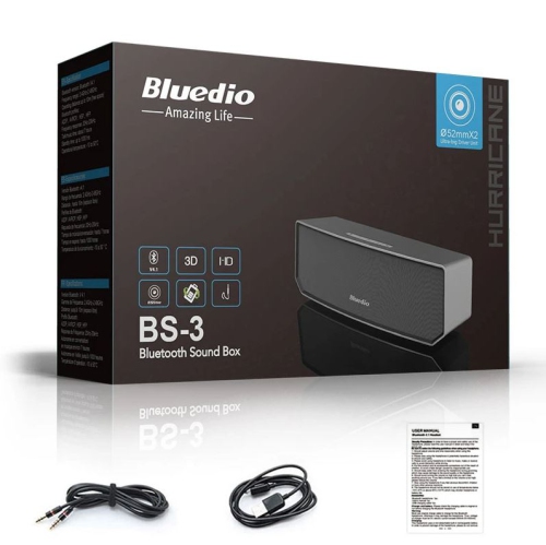 Open Box - Bluedio BS-3 Portable Bluetooth Wireless Stereo Speaker