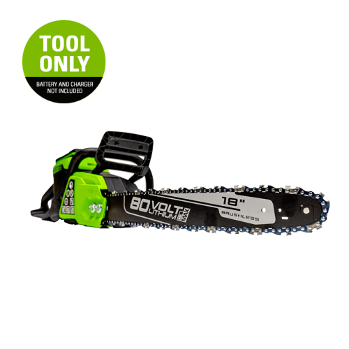 Greenworks PRO 80V 18-Inch Chainsaw, Battery and Charger Not Included