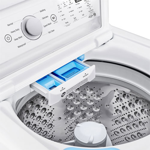 LG 5.6 Cu. Ft. High Efficiency Top Load Washer (WT7155CW) - White