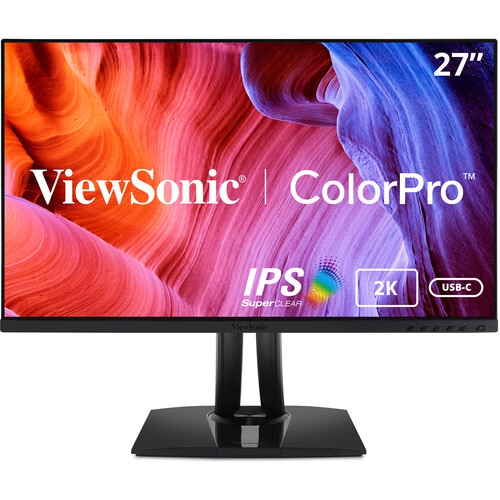 Open Box - VIEWSONIC 27" 2K QHD 60Hz 5ms GTG IPS LCD Monitor - Black
