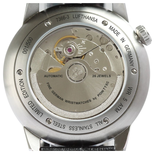 Montre Zeppelin 7366-2 avec indicateur d’autonomie automatique de la pile Flatline