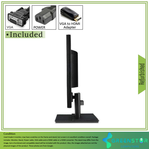 Refurbished Acer V206HQL Abd 19.5" 1600 x 900 LED Backlit LCD Monitor