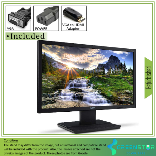 Refurbished Acer V206HQL Abd 19.5" 1600 x 900 LED Backlit LCD Monitor