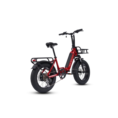 TESLICA INSPIRE Mini N1H *High Quality* Step-through Folding Fat Tire 500 w *Torque Sensor* 45 to 100km Red 15” Frame***EXTRAS INCLUDED!