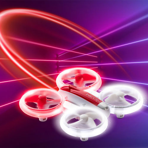 Mini drone Neon de Litehawk - Blanc/Rouge