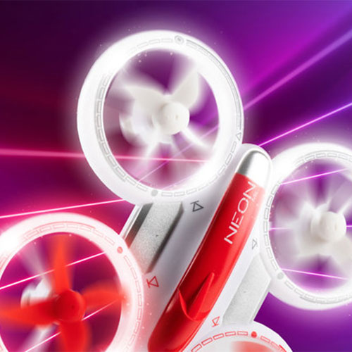 Mini drone Neon de Litehawk - Blanc/Rouge