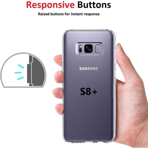 Étui en TPUR souple et souple avec dos en silicone antirayure pour Galaxy S8 plus de Samsung