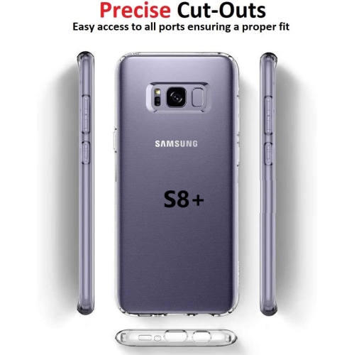 Étui en TPUR souple et souple avec dos en silicone antirayure pour Galaxy S8 plus de Samsung