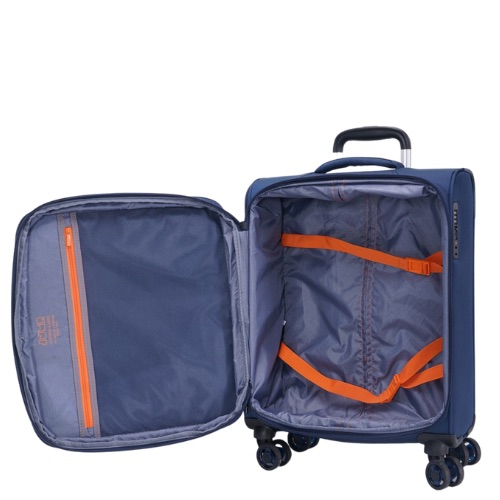 JUMP à parois souples avec 4 roulettes, ultraléger, fermetures à glissière antivol et bagage de cabine extensible