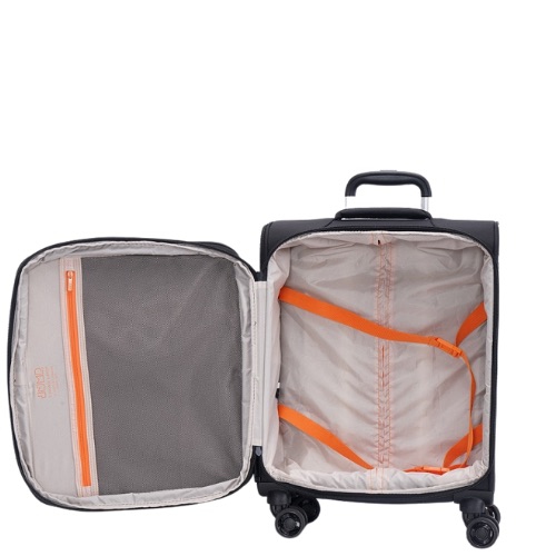 JUMP à parois souples avec 4 roulettes, ultraléger, fermetures à glissière antivol et bagage de cabine extensible