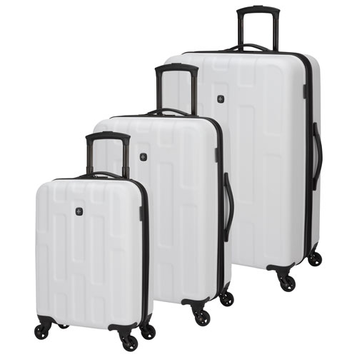 SWISSGEAR Spring Break 3-Piece Hard Side Expandable Luggage Set - White