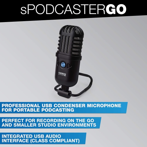 Reloop SPODCASTER-GO Professional USB Podcast Microphone