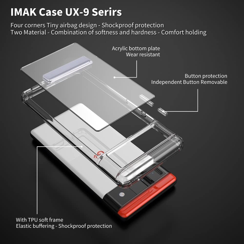 Google Pixel 7A Case with Kickstand,Pixel 7A Clear Case with Metal Stand TPU Bumper Acrylic Back Kickstand Shockproof Rugged Cover with 1 Pack Pixel