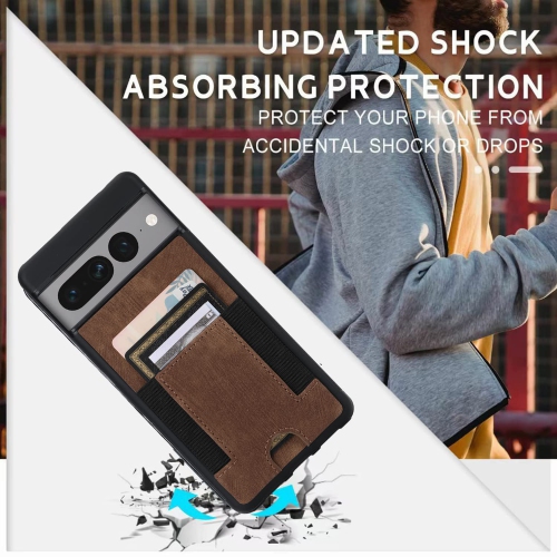 Google Pixel 7A Case Leather Wallet, Pixel 7A Wallet case with Card Slots PU Leather Card Holder Rugged Non-Slip Full Body Drop Protector Back case