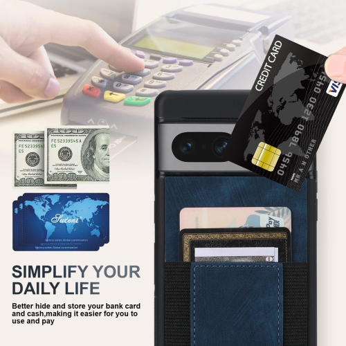 Google Pixel 7A Case Leather Wallet, Pixel 7A Wallet case with Card Slots PU Leather Card Holder Rugged Non-Slip Full Body Drop Protector Back case