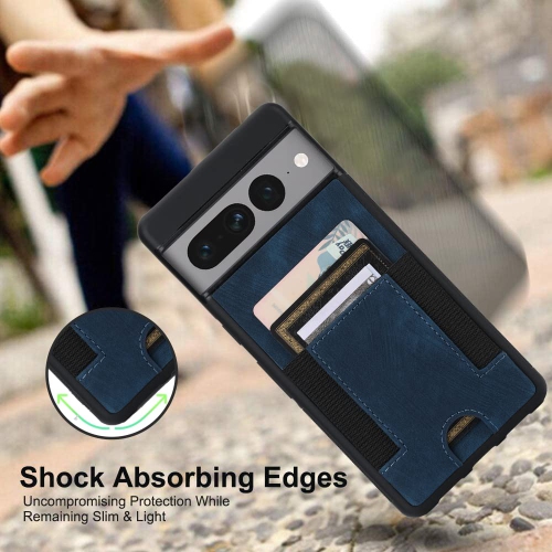 Google Pixel 7A Case Leather Wallet, Pixel 7A Wallet case with Card Slots PU Leather Card Holder Rugged Non-Slip Full Body Drop Protector Back case