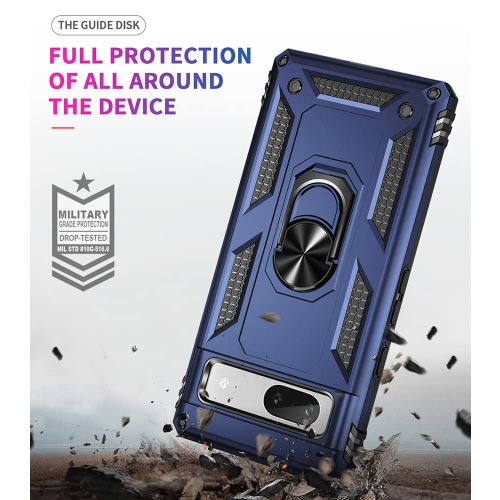 for Pixel 7a Case, Google Pixel 7A Case with HD Screen Protector, Military Grade 16ft. Drop Tested Ring Shockproof Protective Phone Case for Google