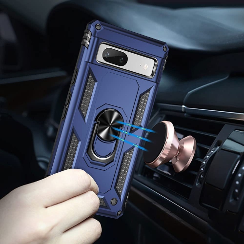 for Pixel 7a Case, Google Pixel 7A Case with HD Screen Protector, Military Grade 16ft. Drop Tested Ring Shockproof Protective Phone Case for Google