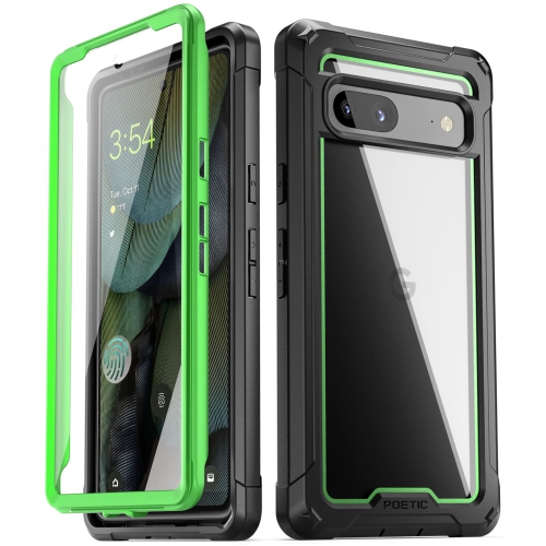 Guardian Series Case for Google Pixel 7A 5G, 20FT Mil-Grade Drop Tested Built-in Screen Protector Work with Fingerprint ID, Full Body Hybrid