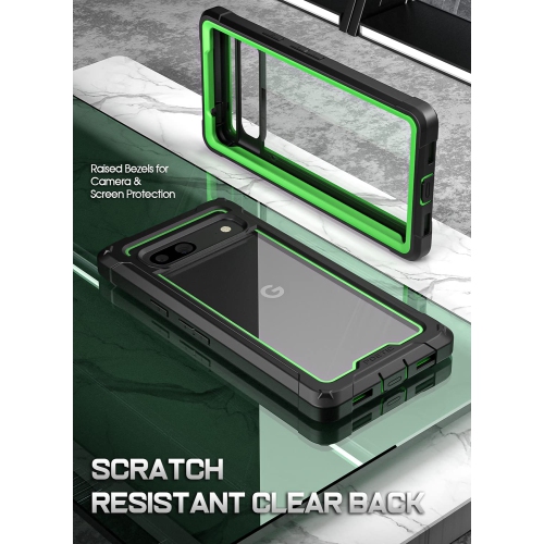 Guardian Series Case for Google Pixel 7A 5G, 20FT Mil-Grade Drop Tested Built-in Screen Protector Work with Fingerprint ID, Full Body Hybrid