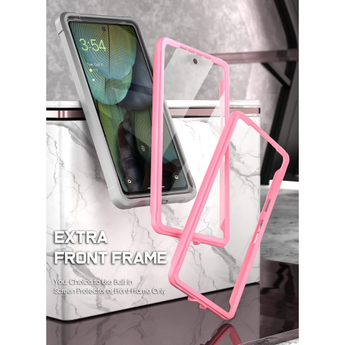 Étui Guardian Series pour Google Pixel 7A 5G, 20 PI, protection d’écran intégrée, testé contre les chutes, lecteur d’empreintes digitales, étui