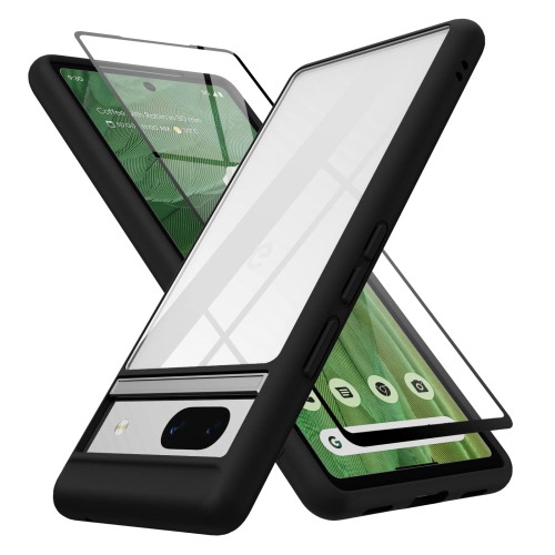 HLD  Google Pixel 7A Case, \w High Qualtiy Screen Protector, Upgraded Full Camera Protection Shockproof Protection Clear Hard Back, for Pixel 7A Phone