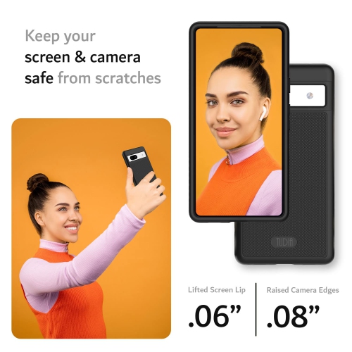 DualShield Grip Designed for Google Pixel 7a Case, MergeGrip Military Grade Dual Layer Shockproof Slim Tough Non-Slip Heavy Duty Protective Phone