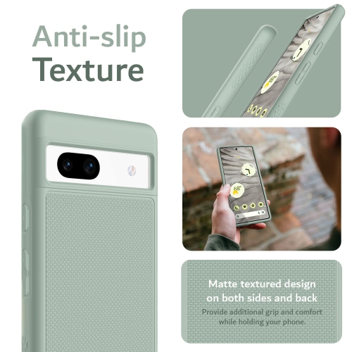 DualShield Grip Designed for Google Pixel 7a Case, MergeGrip Military Grade Dual Layer Shockproof Slim Tough Non-Slip Heavy Duty Protective Phone