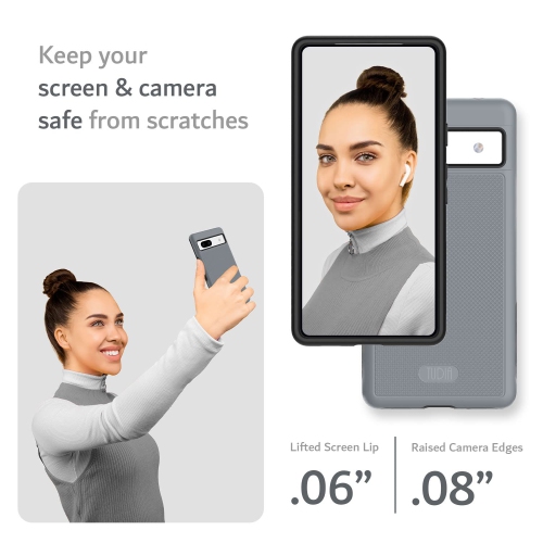 DualShield Grip Designed for Google Pixel 7a Case, MergeGrip Military Grade Dual Layer Shockproof Slim Tough Non-Slip Heavy Duty Protective Phone