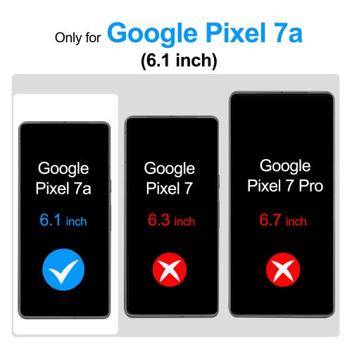 Leather Case for Google Pixel 7A with Card Holder, RFID Blocking Protective Purse Cover with Grip Ring Stand & Adjustable Wristlet Strap, Durable