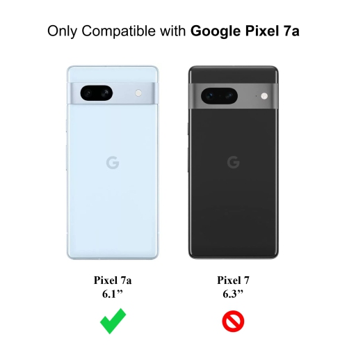 Cresee Thin Google Pixel 7a Case, TPU Cover with Camera Protection Soft Interior Slim Flexible Phone Case for Pixel 7a - Green