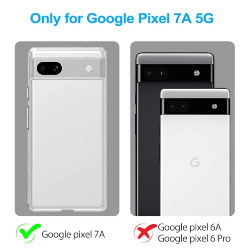 Google Pixel 7A Case Crystal Clear Anti-Yellowing Shock-Absorption Scratch Resistant Premium Flexible TPU Silicone Cover Case for Google Pixel 7A 5G