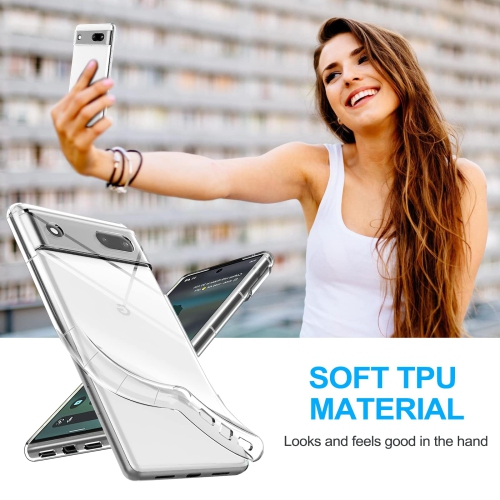 Google Pixel 7A Case Crystal Clear Anti-Yellowing Shock-Absorption Scratch Resistant Premium Flexible TPU Silicone Cover Case for Google Pixel 7A 5G