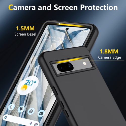 Pixel 7A Case, Google Pixel 7A Case, Full Body Shockproof Pixel 7A Case with Built-in Screen Protector Shock Absorption Bumper Cover Anti-Scratch