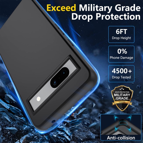 Pixel 7A Case, Google Pixel 7A Case, Full Body Shockproof Pixel 7A Case with Built-in Screen Protector Shock Absorption Bumper Cover Anti-Scratch