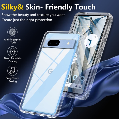 Pixel 7A Case, Google Pixel 7A Case, Full Body Shockproof Pixel 7A Case with Built-in Screen Protector Shock Absorption Bumper Cover Anti-Scratch