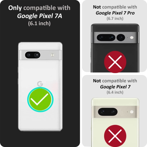 Google Pixel 7A Case, Slim Thin Hard PC Back Cover Matte Texture Anti-Fingerprint Shockproof Protective Phone Case for Google Pixel 7A 5G(Black)