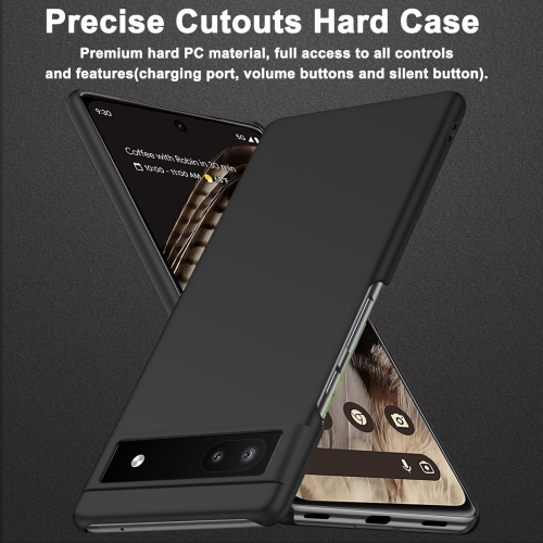 Google Pixel 7A Case, Slim Thin Hard PC Back Cover Matte Texture Anti-Fingerprint Shockproof Protective Phone Case for Google Pixel 7A 5G(Black)