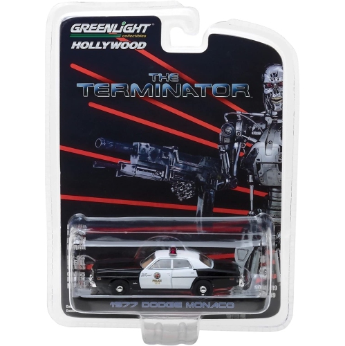 Greenlight 1977 Dodge Monaco Metropolitan Police, The Terminator - 44790C 1/64 Scale Diecast Model Toy Car