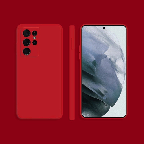 PANDACO Soft Shell Matte Red Case for Samsung Galaxy S21 Ultra