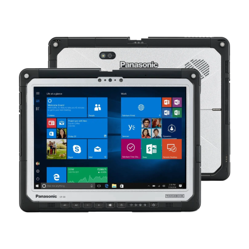 Refurbished - Panasonic Toughbook CF-33, Rugged 2-in-1, 12", Intel i5-7300U, 4G LTE, dGPS, Barcode, 8GB, 256GB SSD, Hello Webcam, Rear Cam, Backlit