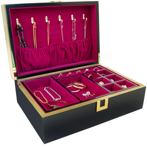 Mele and Co Madison Burke London Lacquer Jewellery Box