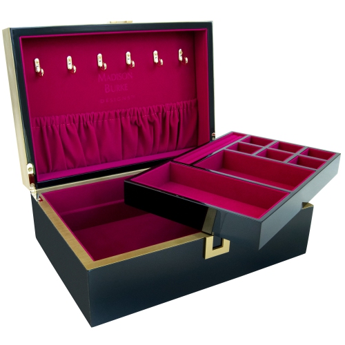 Mele and Co Madison Burke London Lacquer Jewellery Box