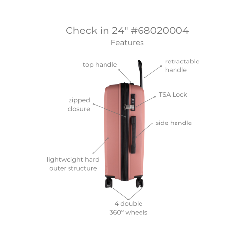 Cavalinho Colorful Check-in Hardside 24" Luggage - Black