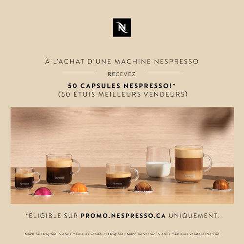 Ensemble avec machine à café/espresso Vertuo Pop+ de Nespresso par De'Longhi - Bleu Pacifique