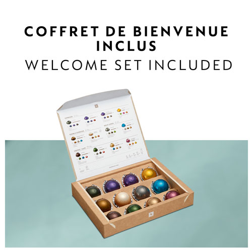 Machine à café/espresso Vertuo Pop+ de Nespresso par De'Longhi - Noir réglisse